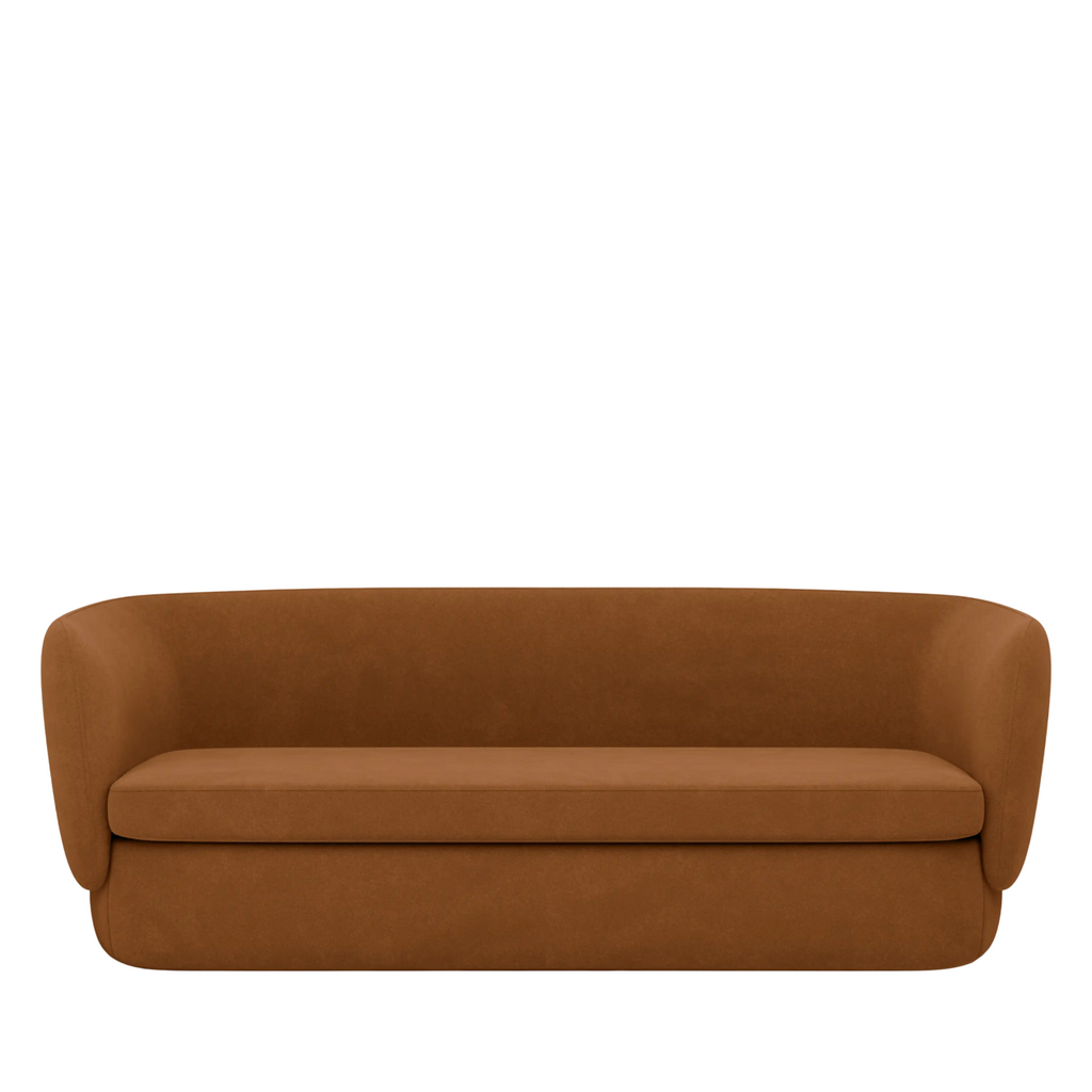 Classic Miller 3 Seater Brown Sofa