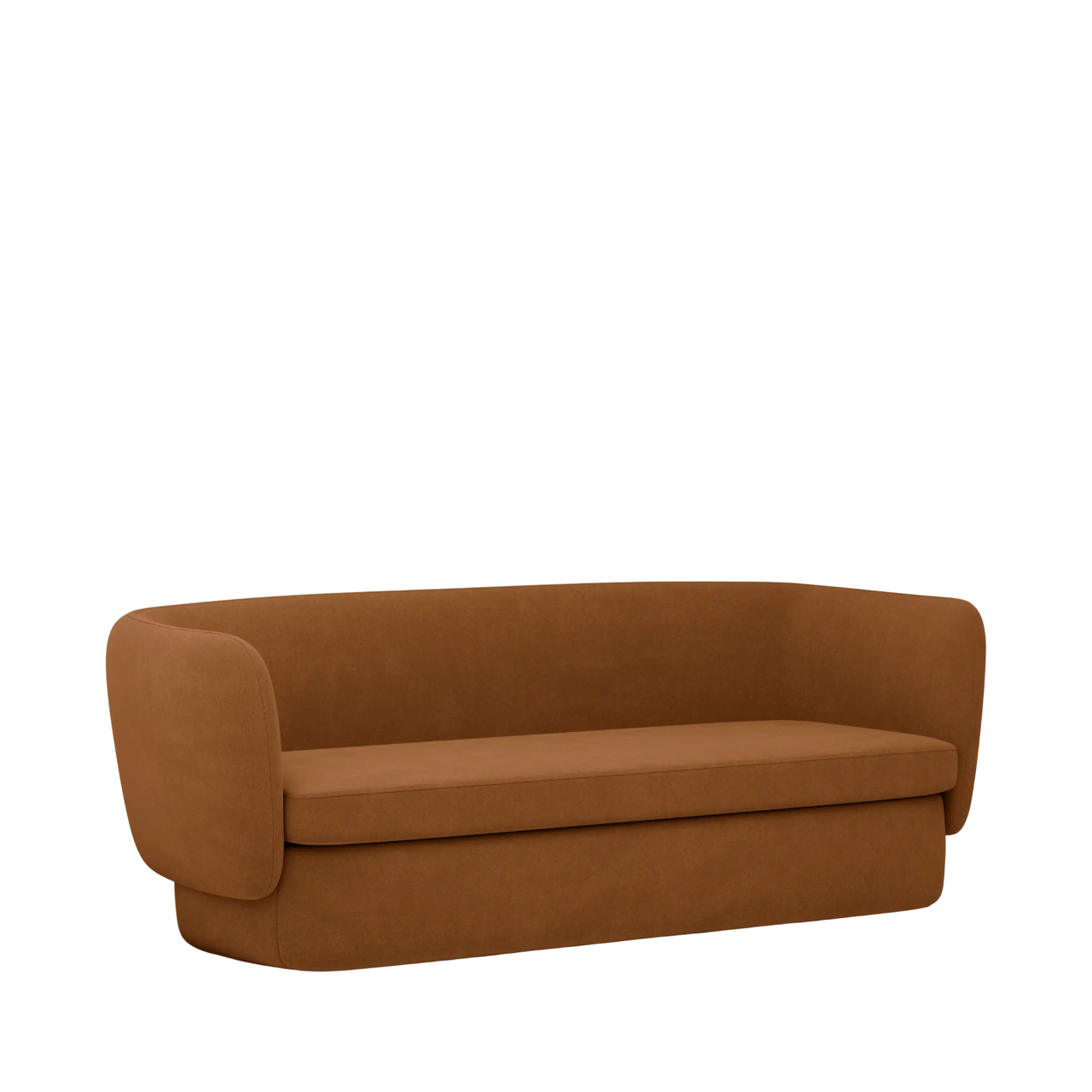 Classic Miller 3 Seater Brown Sofa