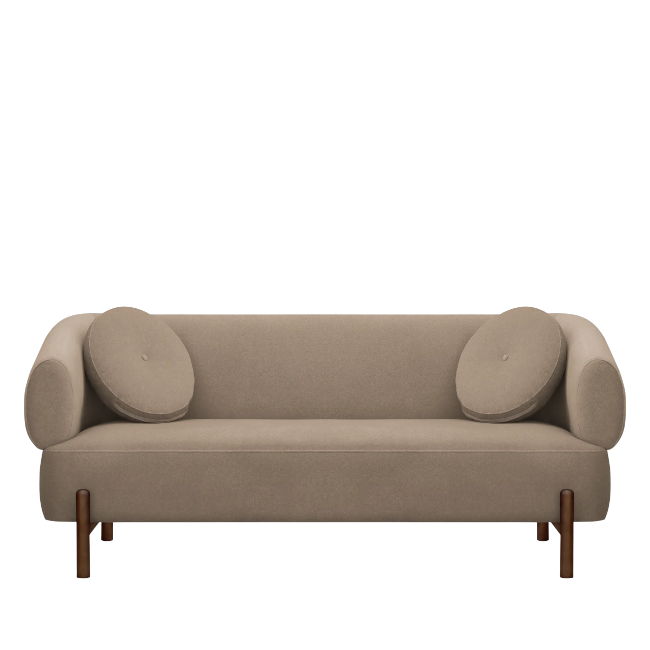 Hallfield 3 Seater Brown Sofa