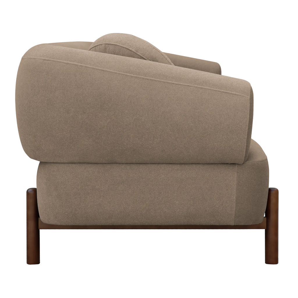 Hallfield 3 Seater Brown Sofa