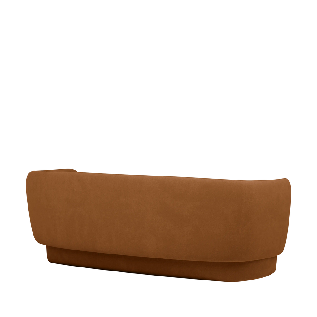 Classic Miller 3 Seater Brown Sofa
