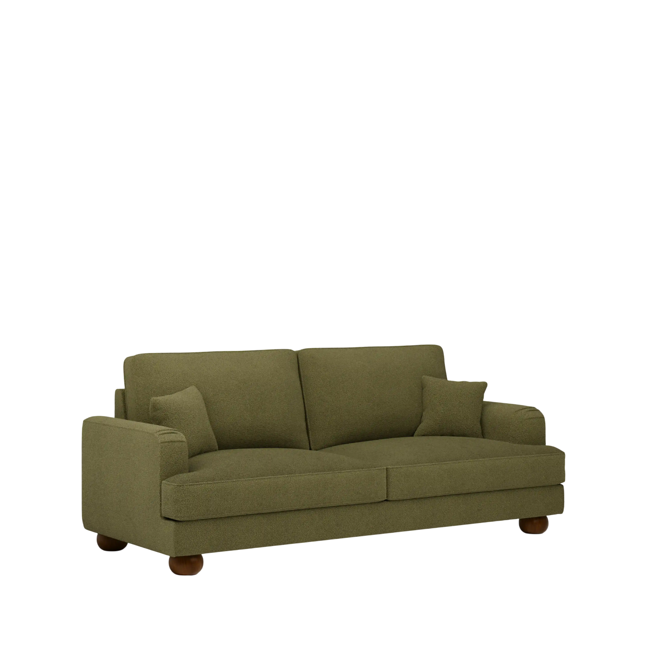 Nola 2 Seater Boucle Sofa in Green
