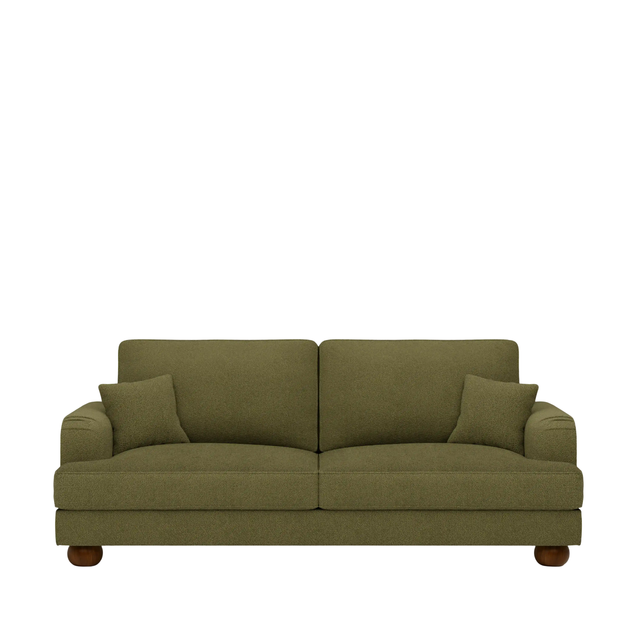 Nola 2 Seater Boucle Sofa in Green