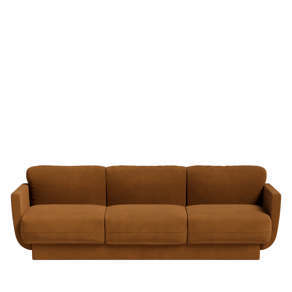 Versatile Brown Connick 3 Seater Sofa
